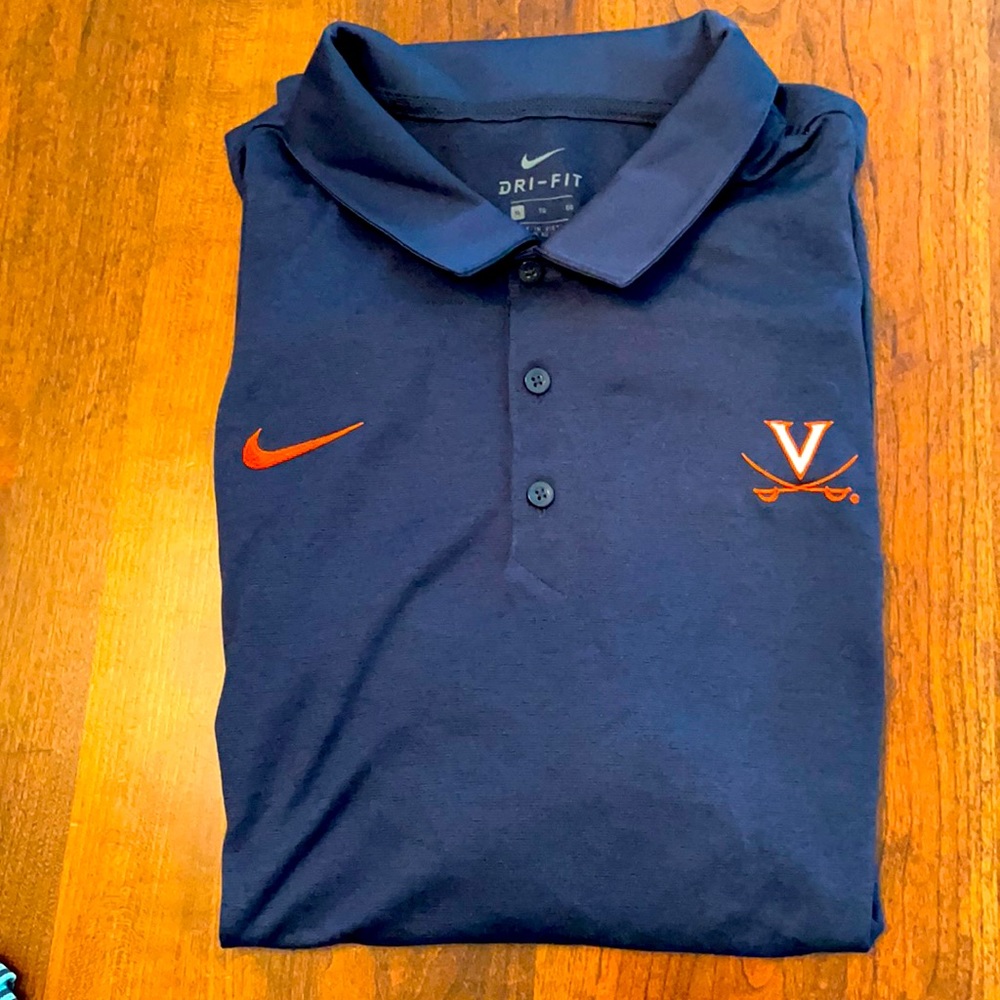 University of Virginia UVA Nike dri-fit polo XL NWT